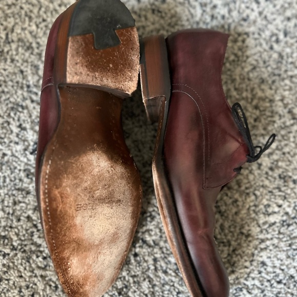 Lucchese dress shoes in burgundy. Unique, and incredible craftsmanship.